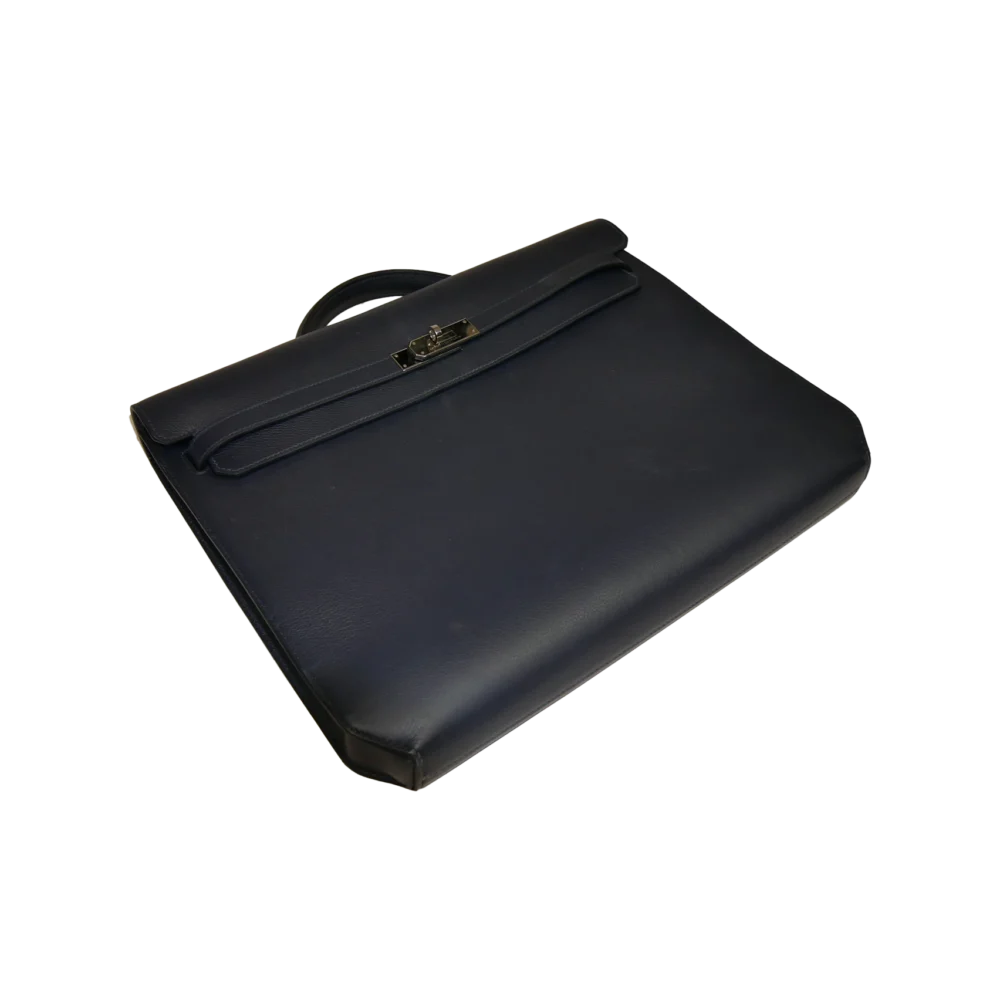 Hermes Kelly Aktentasche dunkelblau